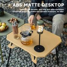 户外露营桌 超轻双用途桌 便携式可调节折叠桌 适用于露营、野餐、烧烤、钓鱼