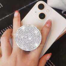 1个闪亮水钻手机支架，创意可伸缩折叠懒人手机支架贴纸，兼容、安卓手机，生日礼物，送给家人、朋友的推拉式手机握把，手机配件，斋月手机配件小礼物，兼容、安卓手机，生日礼物，送给家人、朋友的生日礼物 - 彩色 - 查看 15