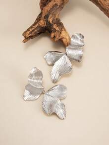 2pcs/Set Bohemian Geometric Irregular Petal Earrings, Elegant Luxury Daily Casual Wear, Party, Wedding, Holiday, Women's Birthday Festival Versatile Charm Jewelry Gift - Earring - View 10