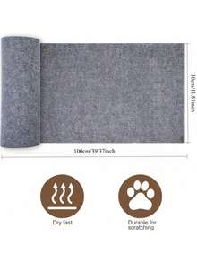 Anti-Scratch Sofa Protector Pad, Durable Yet Slightly Shedding Cat Scratching Mat, Multi-Functional Wall-Mounted Cat Scratch Pad - 40*100cm - View 7