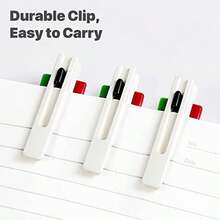 4-In-1 Multicolor Pen 1.0mm - 4-Color Retractable Ballpoint Pens Nurse Pens For Office School Supplies Students Gift 5 Pack White - C2White4合1多色 - 查看 6