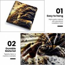 AOHMPT 3D Tapestry, 59"X51" Animal Print Poster, Lion Tapestry,Wall Art Painting For Bedroom And Living Room 59"X51" - Nhiều màu - Xem 6