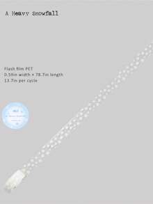 15mm*2M Translucent Winter Snowflake Tape Hand Account Decor Diary Waterproof Masking Tape Scrapbooking Adhesive DIY Junk Journaling Crafts