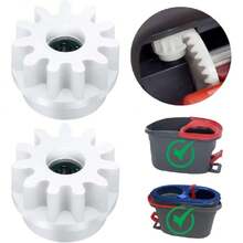 Pedal Bearing Replacement Compatible With O Cedar Mop Bucket, One Way Clutch Gear Sprockets Repair Spin Mop And Bucket, Mop Gears, 2 Packs,38952794 - 咖啡棕 - 查看 1