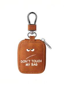 “别碰我的包”收纳袋，钥匙包，零钱包，包饰，兼容保护套，PU合成革材质，带网状口袋和钥匙扣 - 柔软便携收纳袋，耳机盒，蓝牙耳机保护套，兼容 Pro/1/2/3，USB线接口，适合旅行或日常携带，可收纳无线耳机、蓝牙耳机、SD存储卡、钥匙、零钱、数据线等。 - 彩色 - 查看 14