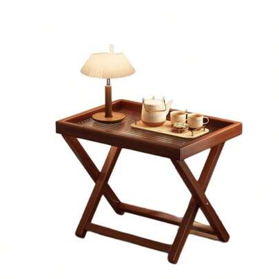 Luxury Tea Table, Multifunctional Tea Cart With Kettle, Folding Small Table, Portable Tea Table, Glass Tea Table, Minimalist Tea Table, Sofa Side Table For Small Spaces