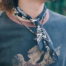 22\X22\ Flower Cotton Bandana Multi-Purpose Headbands - BlackBloom - View 8