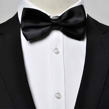 Nơ cổ đen thanh lịch - Kiểu dáng tuxedo trang trọng - Có thể điều chỉnh, một cỡ - Thích hợp cho vest, đồng phục và các dịp đặc biệt, phụ kiện, lễ hội, quà tặng. - màu đen - Xem 7