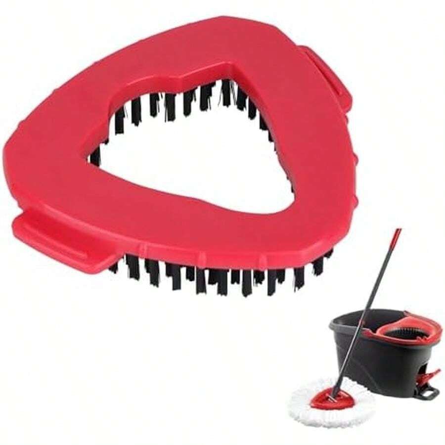 Spin Mop Scrub Brush Head For Cedar EasyWring 1-Tank System, Hard Bristle Cleaning Brush For Bathroom, Kitchen, Tub And Tile (Not Fit RinseClean 2-Tank) - One Color - 查看 1