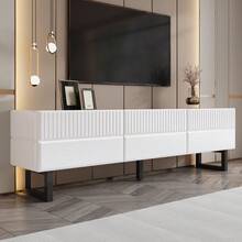 Television Stands & Entertainment Centers - Black + White + MDF + Particle Board - View 9