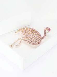 奢华水钻火烈鸟胸针 - 动物胸针，男女皆宜，休闲派对饰品/朋友礼物/徽章装饰 - 火烈鳥 - 查看 5