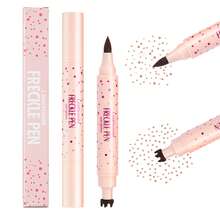 LANGMANNI 雀斑印章笔套装 - 防水持久，打造自然逼真的仿雀斑妆容，6 点气垫笔，快速打造自然阳光亲吻妆容 - 棕色 - 查看 11