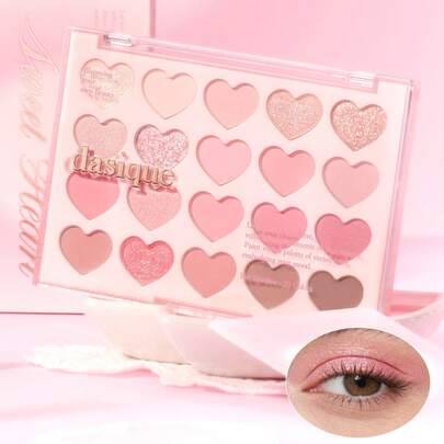  Bảng phấn mắt Dasique, độ lên màu cao, lâu trôi, dễ tán, mịn mượt, thuần chay, không thử nghiệm trên động vật, quà Giáng sinh cho phái nữ, phong cách cô gái hoa hồng quyến rũ, mùa tựu trường, mỹ phẩm thương hiệu thời trang, cô dâu, mùa hè, ngày lễ tình nhân, ngày lễ