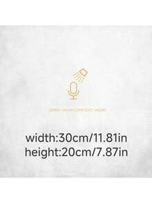 演唱会主题趣味静电贴纸，简约北欧ins风，无需胶水，可移除，适用于浴室、卧室、KTV、墙面和玻璃装饰 - 彩色 - 查看 12