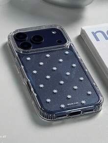 Śliczne, błyszczące, przezroczyste etui na telefon w kropki w kształcie gwiazdek, kompatybilne z modelami 17 Pro Max, 17 Pro, 17, 16, 15, 14, 13, 12 Pro Max, 11, wykwintne, błyszczące, odporne na wstrząsy etui ochronne, idealne na prezent. - Brokatowe gwiazdy - Zobacz 3