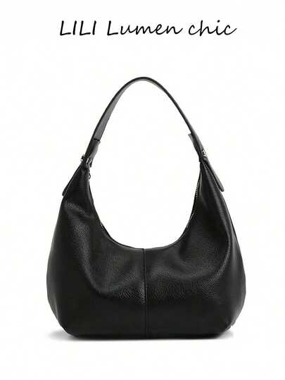 תיק כופתאות חדש בדוגמת ליצ'י לנשים | תיק יד/תיק כתף רב-תכליתי, תיק נסיעות אופנתי. זהו תיק כתף יוקרתי אך פשוט. החלל הפנימי שלו יכול להכיל שפתון, מפתחות, קוסמטיקה ומוצרים חיוניים יומיומיים אחרים, מה שהופך אותו לאידיאלי לעבודה יומיומית, קניות או דייטים של נשים.