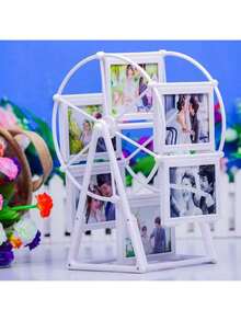 复古旋转摩天轮相框 - 优雅的客厅、卧室或书桌装饰 - 情人节、生日派对的完美礼物 - 彩色 - 查看 12