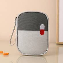 1 túi y tế xách tay, túi đựng thuốc, túi đựng vật tư y tế, bộ sơ cứu cá nhân, túi đựng đồ y tế tại nhà, hộp sơ cứu du lịch, có sẵn các kích cỡ S/M, thích hợp làm túi y tế mini, hộp đựng nhỏ gọn, bộ sơ cứu sinh tồn, đựng thuốc tại nhà, thuốc viên, băng gạc, có khóa kéo. - Nhiều màu - Xem 11