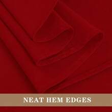Elegant Red Rectangle Table Clothes, 6 Pack - 90 X 132 Inch - Reusable And Washable Tablecloths, Polyester Fabric Table Covers For Wedding, Party, Banquet, Formal Events - Red90x132In - View 5