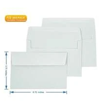 A9 Invitation Envelopes(200 PCS 5.75x8.75 In) - Windowless Design 120GSM White Paper Envelopes With Printabl Quick Se--Seal Envelopes For Invitations, Greeting Cards, Photos Invoices - 200 chiếc, kích thước 5.75x8.75 inch. - Xem 3