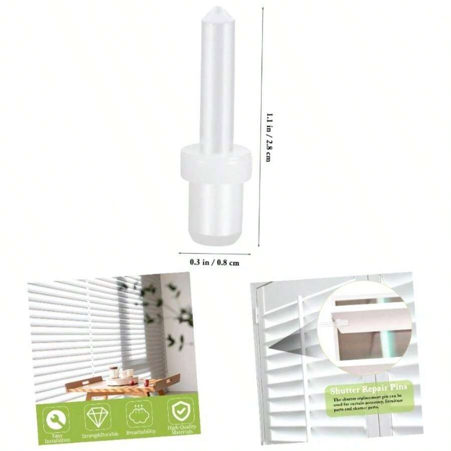 Pasador De Repuesto Para Persianas De Plstico 1.1 Pulgadas Pines De Reparacin Para Contraventanas Y Muebles Herramientas De Mejoras Del Hogar - inicial - Ver 1