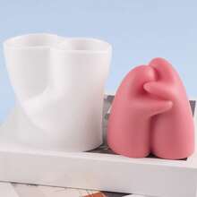 1pc Hug Shaped Candle Silicone Mold - A-White - View 7
