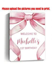 1pc Customizable Family Photo Canvas Framed Art, Personalized Family Canvas Print, Multi-Functional Canvas Photo By Printed Marketplace - Multicolor - View 2