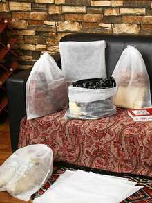 10pcs Shoe Dust Bags, Shoe Dust Covers, Non-Woven Fabric Shoe Sun Protection Covers, Shoe Washing Bags, Sports Shoes Dust Covers (For White Shoes), Universal Dust Covers (For Bags And Clothes), Storage And Organization, Shoe, Spring Summer Picks, Brides Maid Gifts, Room, Bedroom Decor, Bedroom Decor, Beach, Travel, For Men, For Women, Vacation, Women's Day, Travel Essentials, Wedding Favors, Y2k, Bedroom, Car Accessories Women, Kitchen Decor,Wedding,Y2k,Party - Multicolor - View 4