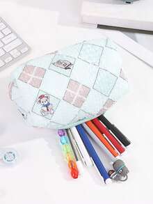 1PC Multi-Pattern Beautiful Pencil Case, Large Storage Design Stationery Storage Bag, Portable School Supplies For Students, Gift For Friends - Single Piece - View 6