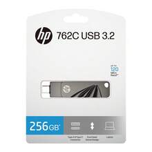 HP USB3.2 Type-C 闪存盘 64GB 金属 U 盘 128GB 256GB 高速 OTG 双用途 U 盘，适用于手机、台式机、笔记本电脑