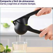 Bluelander Exprimidor de Limones con Cortador, Exprimidor Manual Multifuncional para Cocina, Utensilio de Cocina de Acero Resistente, Práctico y Fácil de Limpiar - 1 - Ver 5