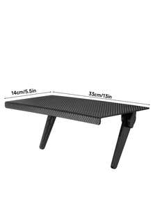 1pc Computer/TV Screen Storage Rack, Wireless Router & Set-Top Box Holder, Hole-Free Storage Organizer