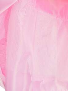 4pcs/Set Pink Princess Dress With Tulle Skirt, Gold Star Print Girl Princess Dress, Spaghetti Strap Off-Shoulder Dress, Suitable For Holiday Party, Celebration - Pink - View 7