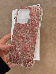 Leopard Floral Transparent Epoxy Glitter Minimalist Shockproof Thick Phone Protective Case Compatible With IPhone 17/17 Pro/17 Pro Max, 16/11/16 Pro/16 Plus/16 Pro Max/16e, 15 Pro Max, 13/14/12/XS/XR, 15 Pro Max, 7/8, 16 Pro Max, 15 Pro Max, 12 Pro Max, 13 Pro Max, 14 Pro Max, 13, 11, 12P, 14, P11 Soft Shell, P12 Anti-Fall, XS.XR - Multicolor - View 4