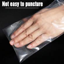 100 个 1.57 英寸至 11.81 英寸塑料可重复密封袋、可重复使用自封拉链锁袋、0.062 毫米/2.44 密耳厚双层、透明珠宝包装袋、周年纪念生日透明礼品袋、多用途工具配件袋、节日礼品包装袋、衣物收纳盒、塑料真空袋、透明自粘袋，适用于运输、旅行、储存、包装、礼品、生日、周年纪念、婚礼 - 透明100Pcs - 查看 8