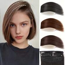 1pc Hair Piece Hair Pad Hair Root Patch Invisible Seamless One-Piece Side Thickening Hair Volume Fluffy Top Hair Replacement Female Hair Accessories - Multicolor - View 1