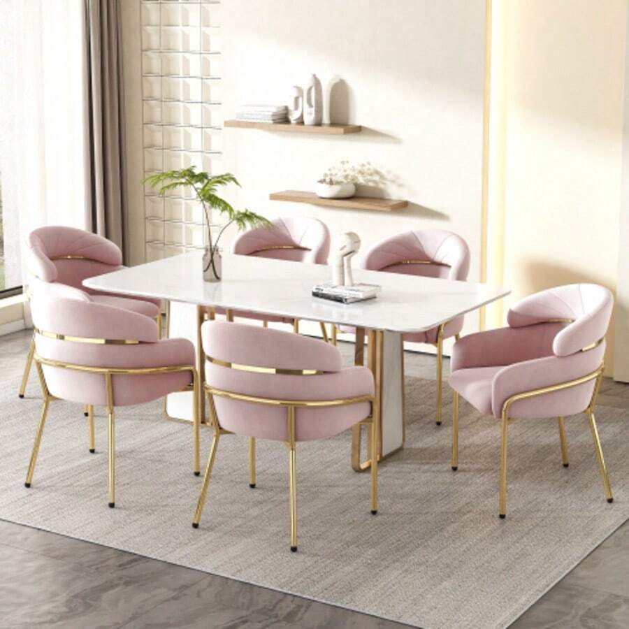 Dining Chairs - Pink - View 1
