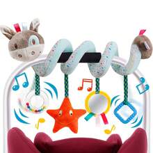 Baby Comforter Plush Rattle Hanging Doll, Car Seat Spiral Doll (Some Accessory Colors Random) - Multicolor - View 13