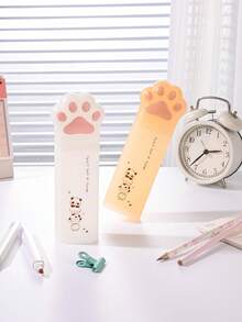 1 hộp đựng bút hình móng mèo dễ thương tinh tế, hộp đựng văn phòng phẩm học sinh, hộp bút có chân đế, di động, dung tích lớn. - Nhiều màu - Xem 5