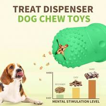 Treat Dispensing Chew Rubber Natural Fiber Interactive Fun Puzzle Toys Small Medium Dogs Puppy Slow Feeder Toys Teething Traning Playing Green - màu xanh lá - Xem 3