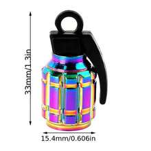 1pc Mountain Bike Valve Cap, Motorcycle Car Bicycle Colorful Aluminum Alloy Valve Cap - Multicolor - View 9