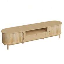 Television Stands & Entertainment Centers - Natural + MDF - View 11