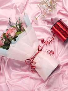 闪亮丝带、金属卷曲丝带、什锦卷曲丝带套装、金属气球扎带、节日装饰丝带、生日装饰、礼品包装、DIY蝴蝶结制作、婚礼装饰、气球扎带 - 彩色 - 查看 5