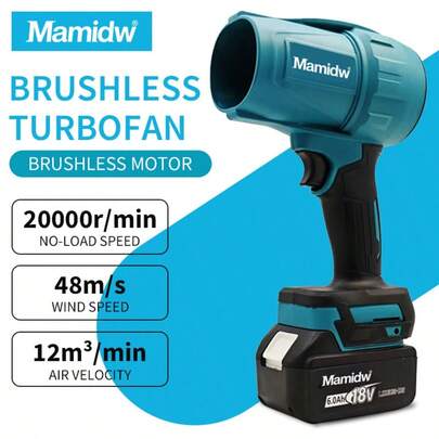 Mamidw 冷却风扇，涡轮风扇，2000W 强力电动工具，适用于汽车、庭院和户外清洁（仅含工具）