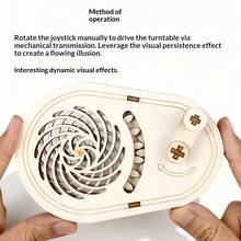 3件套3D光学错觉齿轮 - 位移原理STEM科学实验套装 | 适合中小学生的DIY手工材料 - 彩色 - 查看 4