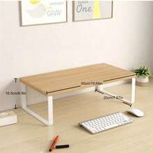 1个桌面电脑显示器支架增高架，返校必备，显示器增高架，台式电脑显示器支架架，办公桌收纳整理架，桌面配件 - 彩色 - 查看 8