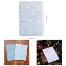 3D Snowflakes Textured Plastic Embossing Folders Card Making Or Journaling 3 D Merry Embossing Folder Paper Crafting Home Decoration 5 Inchx7 Inch - Xmas Ornaments - View 1