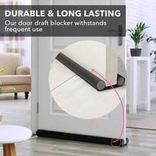 1条加厚门底密封条，隔音防风防尘，适用于家庭卧室门缝