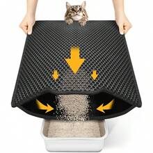 1 片猫砂垫，15.75*19.69 英寸双层防水防尿收集垫，猫咪用品