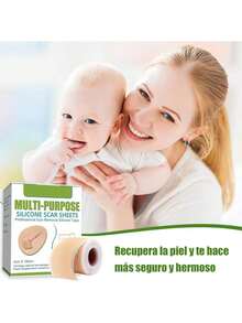 EstiloTendenciaParche De Silicona Para Cicatrices, Parches Silicona Cicatrices, Silicone Scar Sheets,1.5M Cinta De Silicona Para Cicatrices Para Todo Tipo De CicatricesCalidad PremiumVersióN Mejorada - 1 artículo - Ver 7